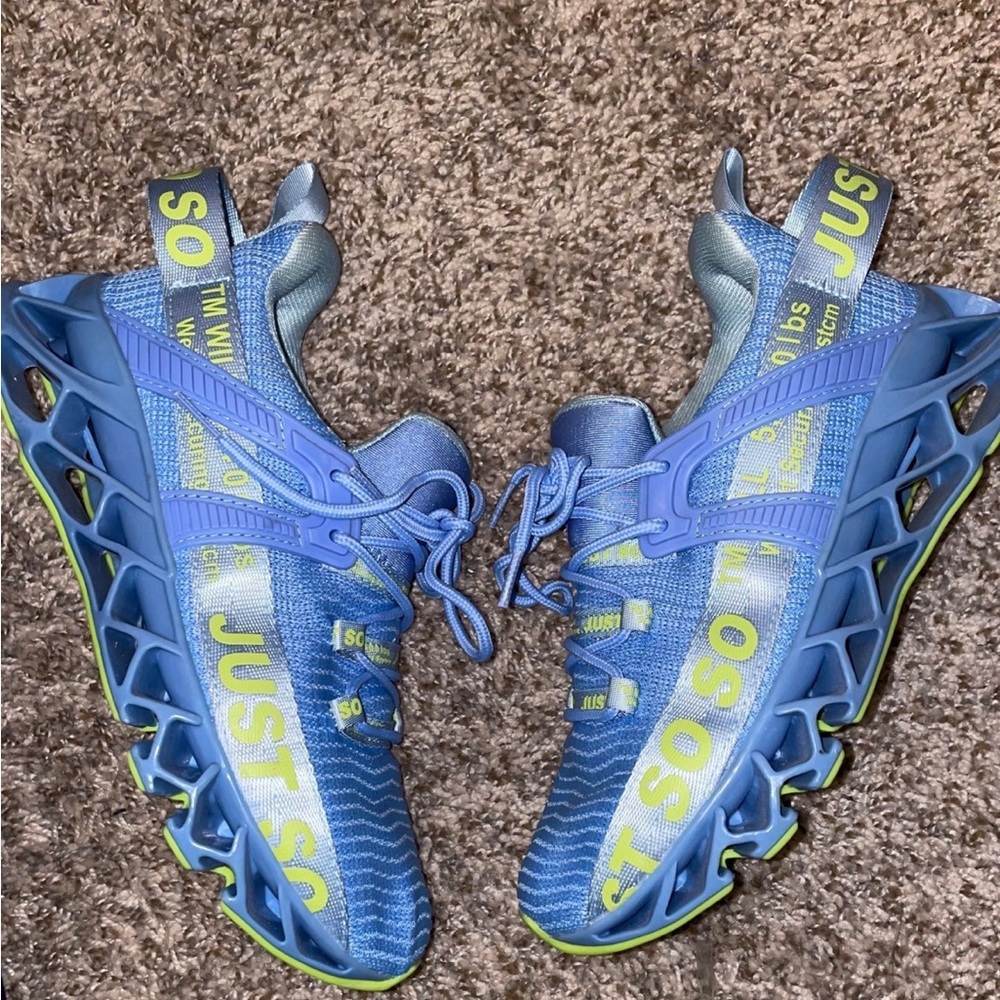 Blue & Green Just So So Women’s Tennis Shoes